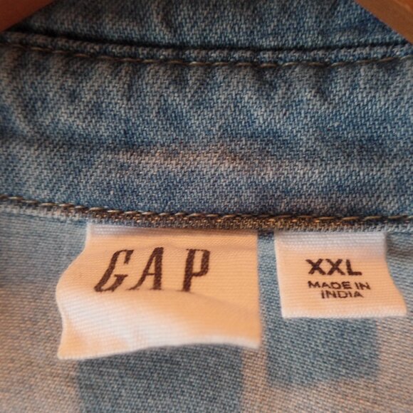 Gap Peral Snap Shirt Western with Breast Pocket XXL - Picture 5 of 5